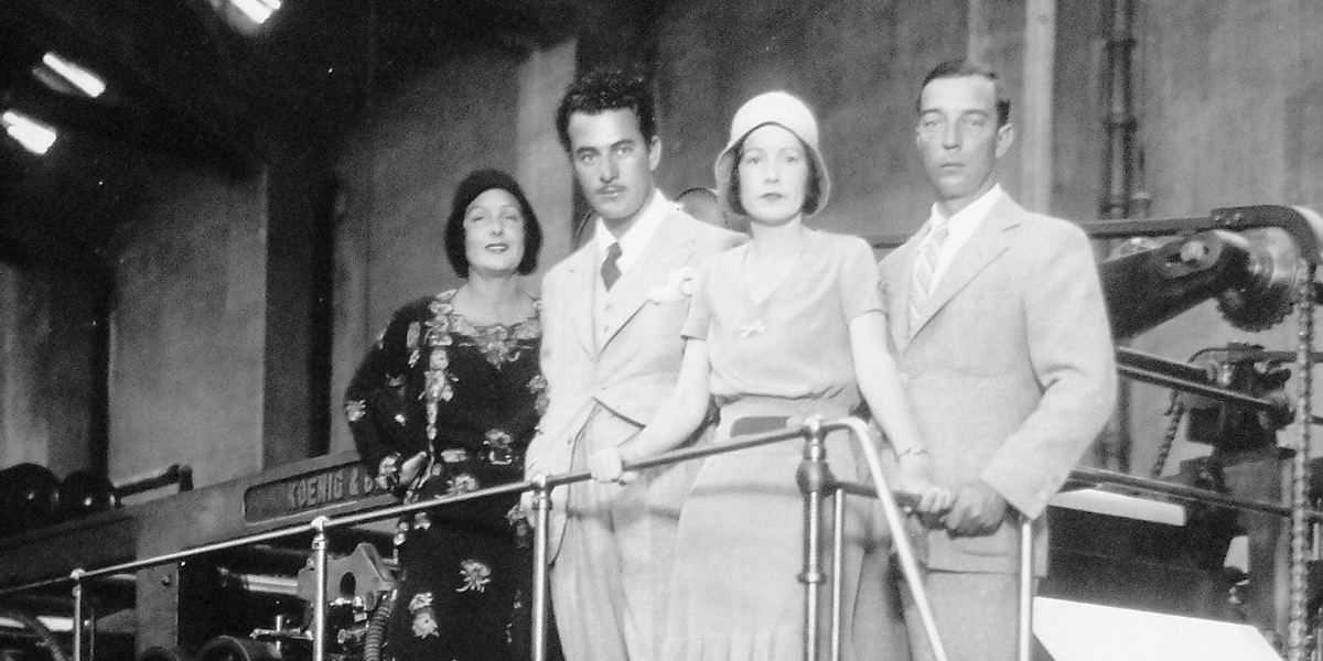 Buster Keaton en la rotativa de ABC (Madrid), Andrés Trapiello